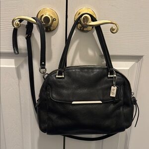Coach Black Crossbody Bag with Silver Accents double hangtag